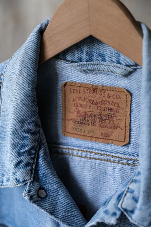 Levi’s 1990年代古著刺繡牛仔夾克：圖片 3